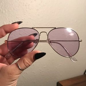 Francesca’s Purple Aviator Sunglasses